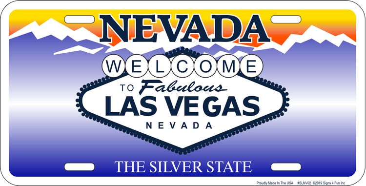 Signs 4 Fun Parody License Plate | NV Welcome Sign | 12 x 6 Decorative License Plate | Decoration Plate for Vehicle/Wall | Man Cave Decorations | Made in the USA