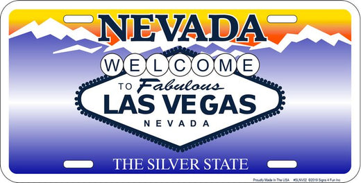 Signs 4 Fun Parody License Plate | NV Welcome Sign | 12 x 6 Decorative License Plate | Decoration Plate for Vehicle/Wall | Man Cave Decorations | Made in the USA