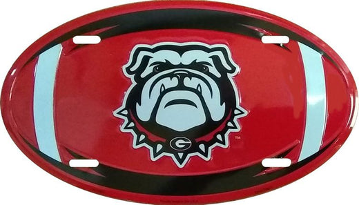 Signs 4 Fun SLO70002 Georgia Bulldogs Oval License Plate