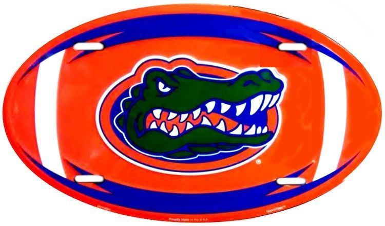 Signs 4 Fun SLO70004R University of Florida Gators Oval License Plate, Orange