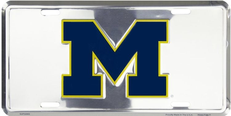 Signs 4 Fun Parody License Plate | Mich. Wolverines Polished II | 12 x 6 Decorative License Plate | Decoration Plate for Vehicle/Wall | Man Cave Decorations | Made in The USA