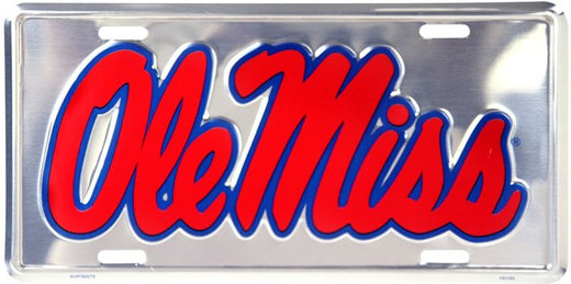 Signs 4 Fun Parody License Plate | Mississippi Univ. Ole Miss Polished | 12 x 6 Decorative License Plate | Decoration Plate for Vehicle/Wall | Man Cave Decorations | Made in The USA