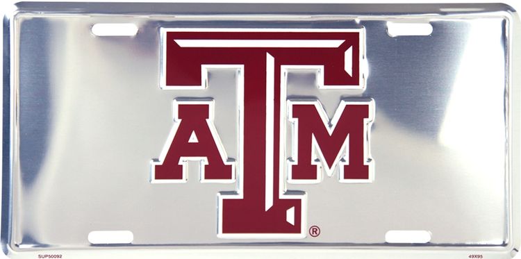 Signs 4 Fun Parody License Plate | Texas A&M Polished | 12 x 6 Decorative License Plate | Decoration Plate for Vehicle/Wall | Man Cave Decorations | Made in The USA