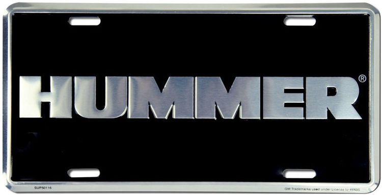 Signs 4 Fun Parody License Plate - Hummer Black - 12” x 6” Decorative License Plate Wall Decor - Decoration Plate Man Cave + Garage - Made in The USA