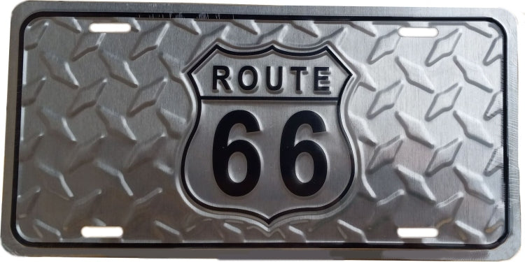 Signs 4 Fun Parody License Plate | Route 66 Emblem |12 x 6 Decorative License Plate | Decoration Plate for Vehicle/Wall | Man Cave Decorations | Made in The USA