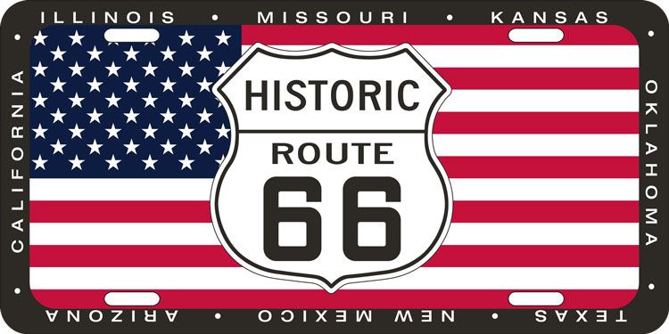 Signs 4 Fun Parody License Plate | 66 Flag State Border | 12 x 6 Decorative License Plate | Decoration Plate for Vehicle/Wall | Man Cave Decorations | Made in The USA
