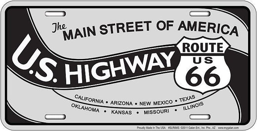 Signs 4 Fun Parody License Plate - 66 Main Street - 12 x 6 Decorative License Plate Wall Decor - Decoration Plate Man Cave + Garage - Made in The USA