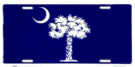 Signs 4 Fun Parody License Plate - SC Blue Palmetto - 12 x 6 Decorative License Plate Wall Decor - Decoration Plate Man Cave + Garage - Made in The USA