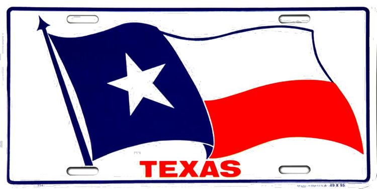 Signs 4 Fun SLTF Texas Waving Flag, License Plate