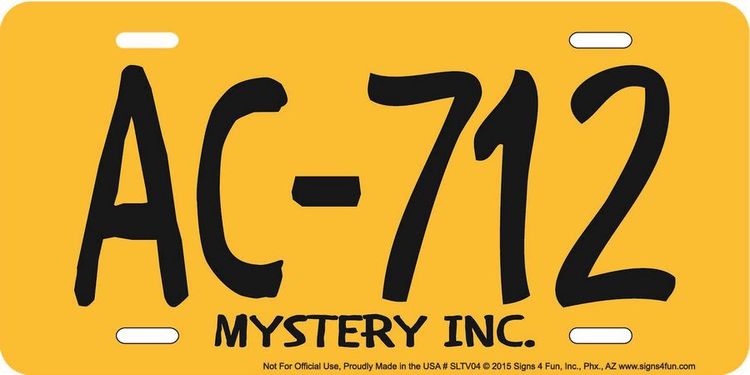 Signs 4 Fun Parody License Plate - Scooby - 12” x 6” Decorative License Plate Wall Decor - Decoration Plate Man Cave + Garage - Made in The USA