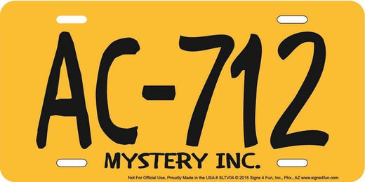 Signs 4 Fun Parody License Plate - Scooby - 12” x 6” Decorative License Plate Wall Decor - Decoration Plate Man Cave + Garage - Made in The USA