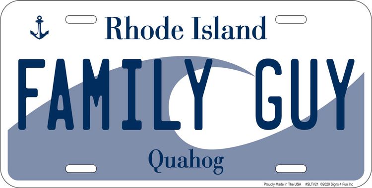 Signs 4 Fun Parody License Plate - Family Guy - 12 x 6 Decorative License Plate Wall Decor - Decoration Plate Man Cave + Garage - Made in The USA