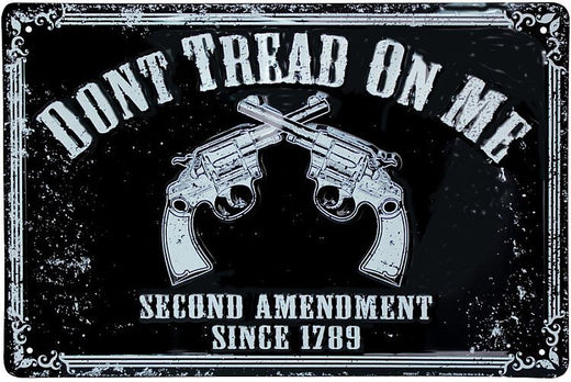 Signs 4 Fun Decorative Parking Sign | Don't Tread on Me | 12 x16 | Embossed Aluminum Sign | Made in the USA | SP30141