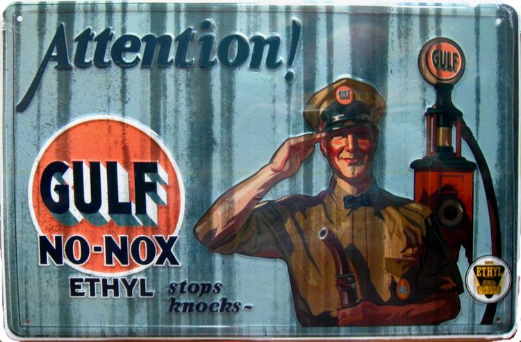 Signs 4 Fun Decorative Parking Sign | Gulf No-Nox | 12 x16 | Embossed Aluminum Sign | Made in the USA | SP30146
