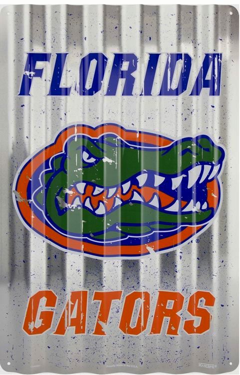 Signs 4 Fun SP32007 University of Florida Gators Corrugated Large Sign, Green