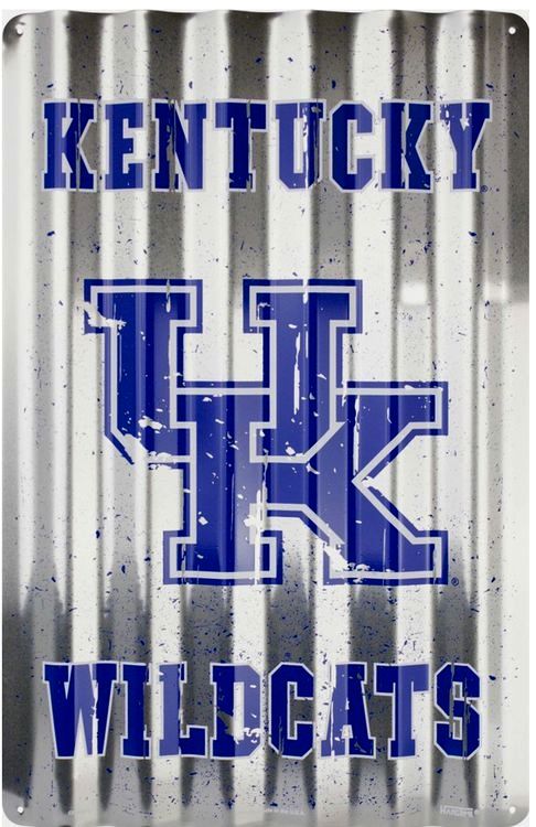 Signs 4 Fun SP32012 University of Kentucky Wildcats Corrugated Large Sign, Blue