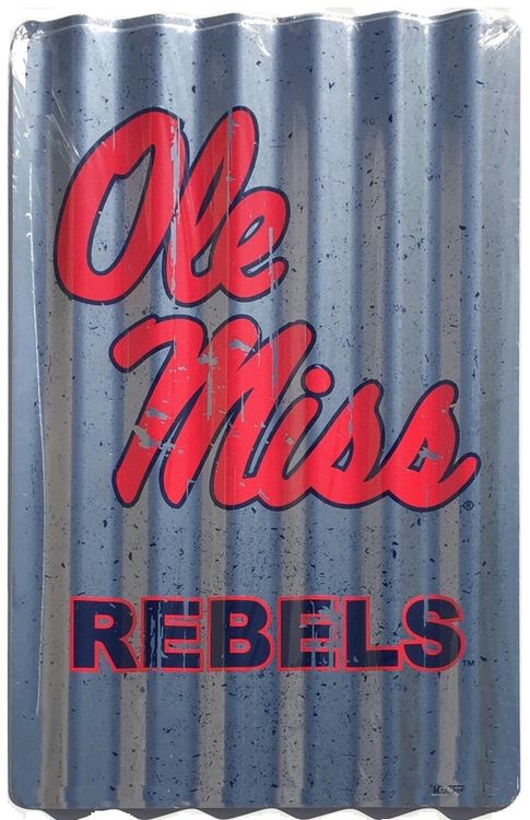 Signs 4 Fun SP32017 University of Mississippi-Ole Miss Corrugated Large Parking Sign, Red