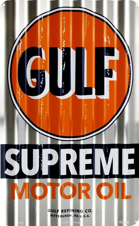 Signs 4 Fun SP32028 Gulf Supreme Corrugated Large Sign, Orange