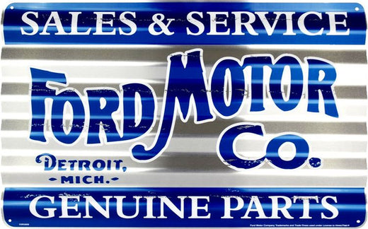 Signs 4 Fun SP32029 Motors Corrugated Large Sign, Blue