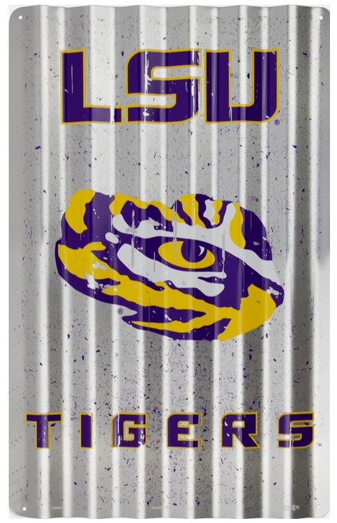 Signs 4 Fun SP32030 Louisiana State Corrugated Large Sign, Blue