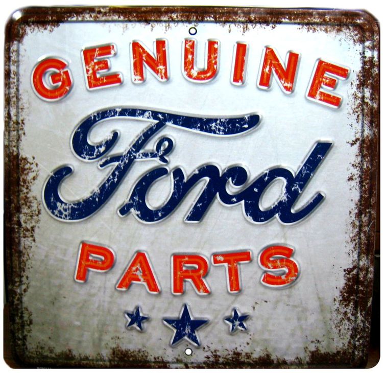 Signs 4 Fun Decorative Parking Sign | Ford Parts | 13.5 x 13.5 | Embossed Aluminum Sign | Made in the USA | SP60112