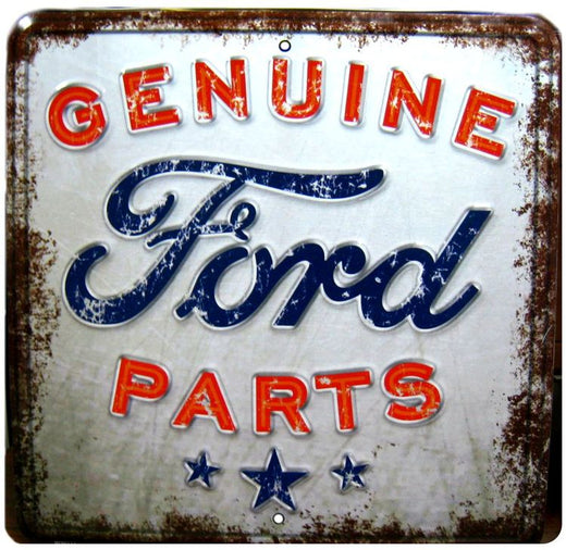 Signs 4 Fun Decorative Parking Sign | Ford Parts | 13.5 x 13.5 | Embossed Aluminum Sign | Made in the USA | SP60112