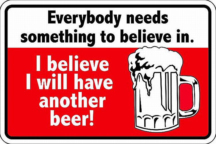 Signs 4 Fun Decorative Parking Sign | Have Another Beer | 8 x 12 | Embossed Aluminum Sign | Made in the USA | SPSBR10