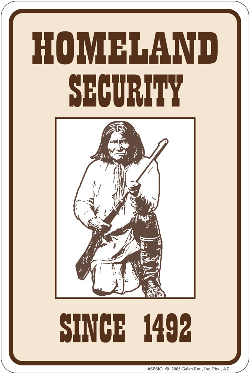 Signs 4 Fun Decorative Parking Sign | Homeland Security | 8 x 12 | Embossed Aluminum Sign | Made in the USA | SPSIG