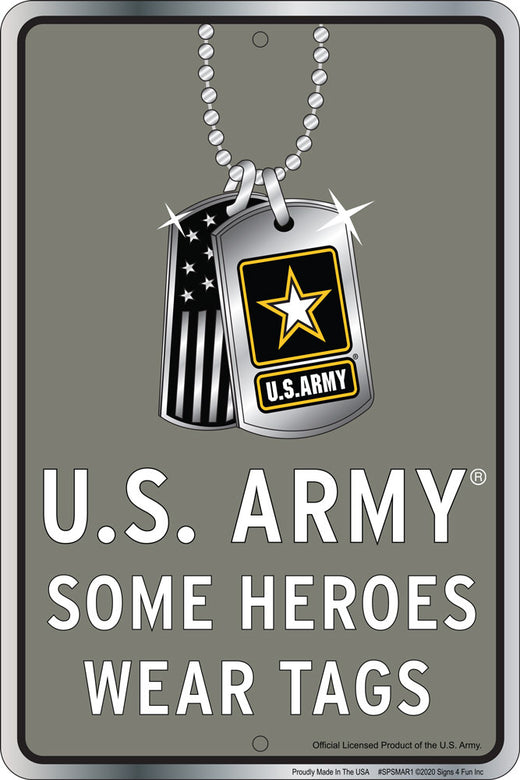 Poster Revolution Army Tags Tin Sign 8 x 12in