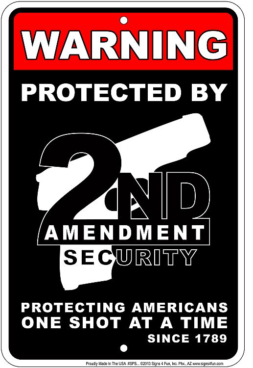 Signs 4 Fun Decorative Parking Sign | 2nd Security | 8 x 12 | Embossed Aluminum Sign | Made in the USA | SPSPG3