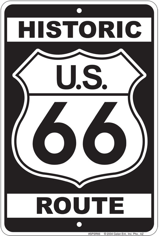 Signs 4 Fun Decorative Parking Sign | 66 Historic White | 8 x 12 | Embossed Aluminum Sign | Made in the USA | SPSR66