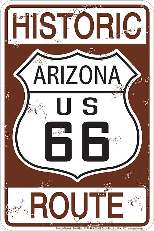 Signs 4 Fun Decorative Parking Sign | 66 Historic Arizona | 8” x 12”