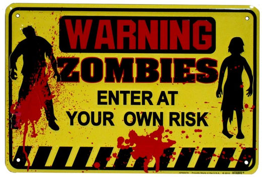 Hangtime Warning Zombies Enter at Your Own Risk