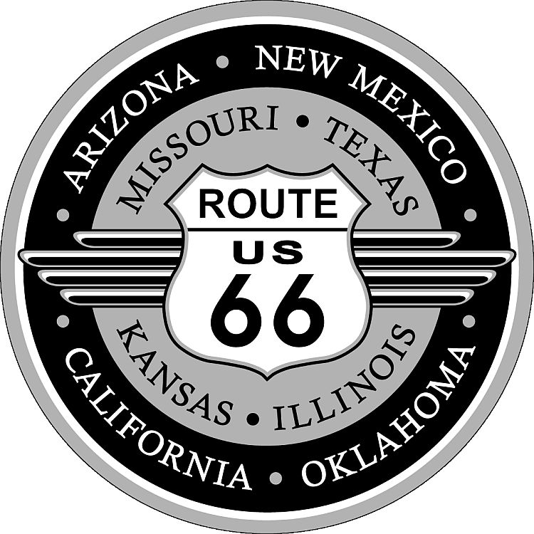 Signs 4 Fun Round Sign | Route 66 Deco Sign | 12 Diameter | Embossed Aluminum Sign | Made in The USA