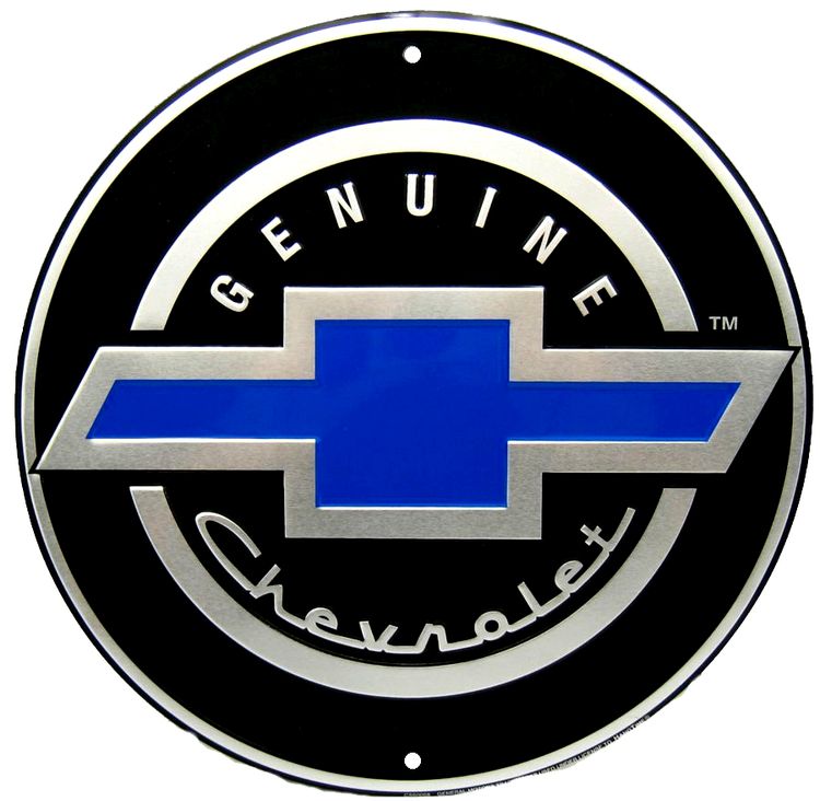Signs 4 Fun Round Sign | Chevy Bow Tie Sign | 12” Diameter