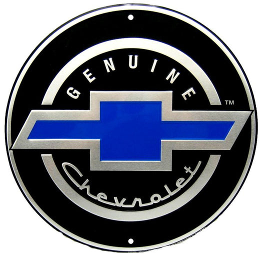 Signs 4 Fun Round Sign | Chevy Bow Tie Sign | 12” Diameter