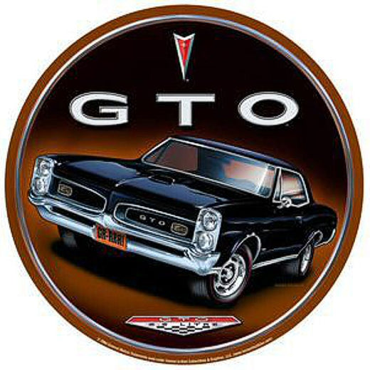 Signs 4 Fun Round Sign | Pontiac Gran Prix Sign | 12 Diameter | Embossed Aluminum Sign | Made in the USA