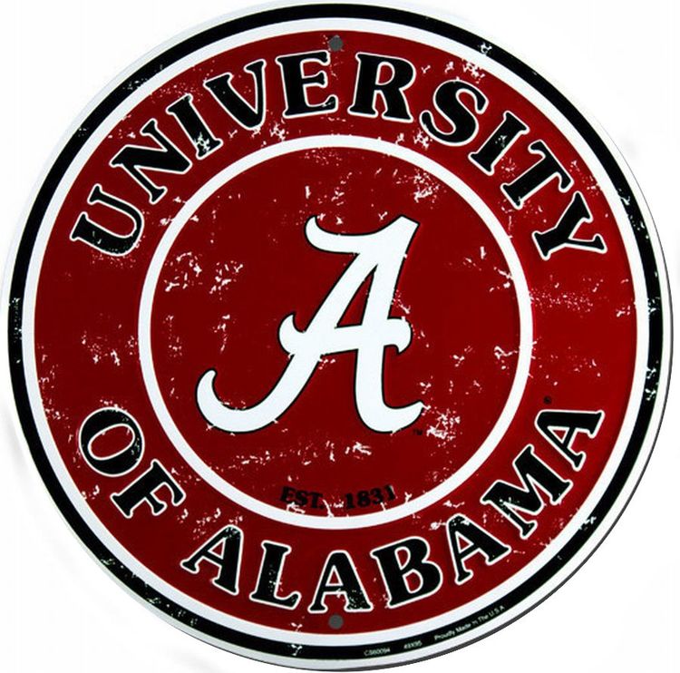 Signs 4 Fun Round Sign | Alabama Big A Sign | 12” Diameter