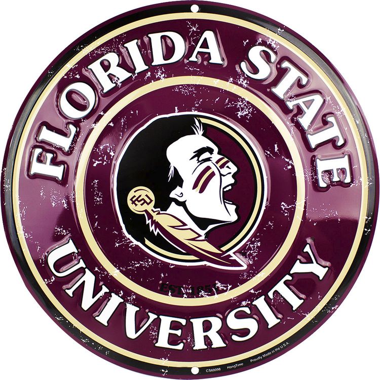 Signs 4 Fun Round Sign | Florida State Sign | 12 Diameter | Embossed Aluminum Sign | Made in the USA