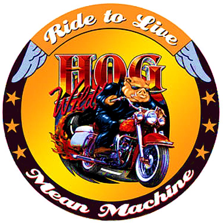 Signs 4 Fun Round Sign | Ride to Live Hog Sign | 12 Diameter | Embossed Aluminum Sign | Made in the USA