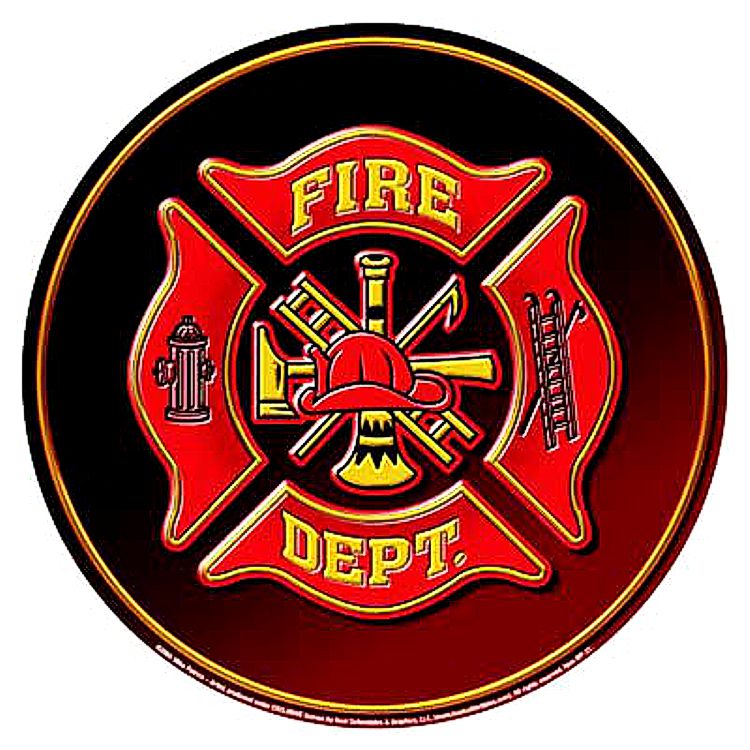 Signs 4 Fun Round Sign | Fire Dept Sign | 12 Diameter | Embossed Aluminum Sign | Made in the USA