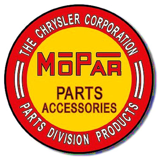 Signs 4 Fun Round Sign | Dodge - Mopar Sign | 12 Diameter | Embossed Aluminum Sign | Made in the USA