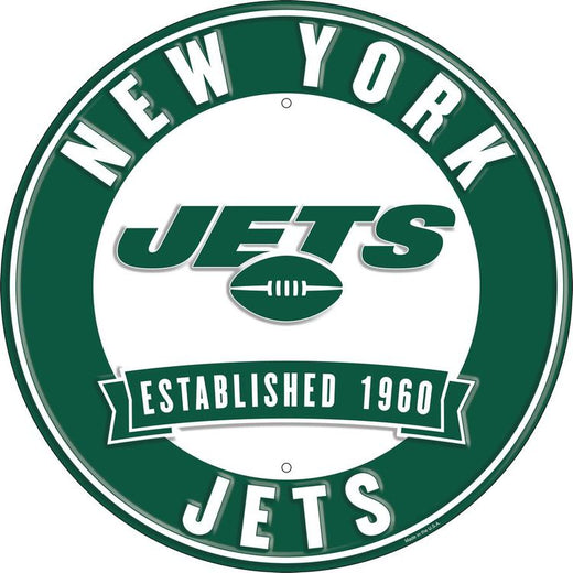 Signs 4 Fun Round Sign | Jets | 12” Diameter | Embossed Aluminum Sign | Made in the USA