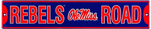 Signs 4 Fun Decorative Street Sign | Ole Miss Rebels | 24 x 5 | Embossed Aluminum Sign | Made in the USA | SS20012