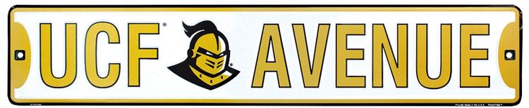 Signs 4 Fun Decorative Street Sign | UCF Knights | 24 x 5 | Embossed Aluminum Sign | Made in the USA | SS20066