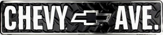 Signs 4 Fun Decorative Street Sign | Chevy Ave Diamond | 24 x 5 | Embossed Aluminum Sign | Made in the USA | SSAC