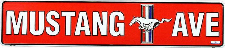 Signs 4 Fun SSAFM2 Ford Mustang Ave (Red) Street Sign