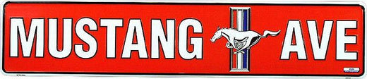 Signs 4 Fun SSAFM2 Ford Mustang Ave (Red) Street Sign