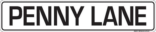 Signs 4 Fun Decorative Street Sign | Penny Lane | 24 x 5 | Embossed Aluminum Sign | Made in the USA | SSAR2