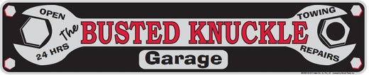 Busted Knuckle Garage BKG-SSBK Street Sign